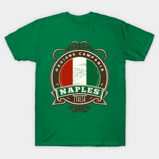 Naples, Italia - Retro Italian Region Design T-Shirt